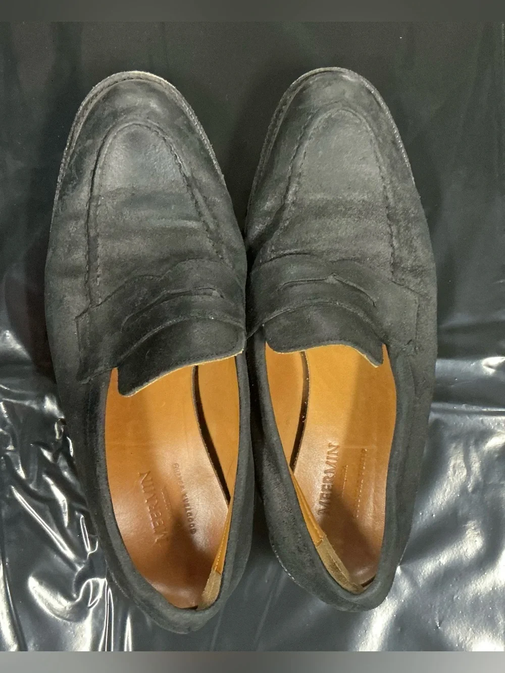 Meermin Black Suede Penny Loafers PR26-1